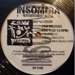 Raw Produce - Cycles / Make A Mark, 12", Reissue