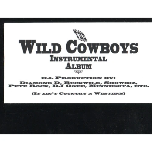 Sadat X - Wild Cowboys - Instrumental Album, 2xLP, Promo